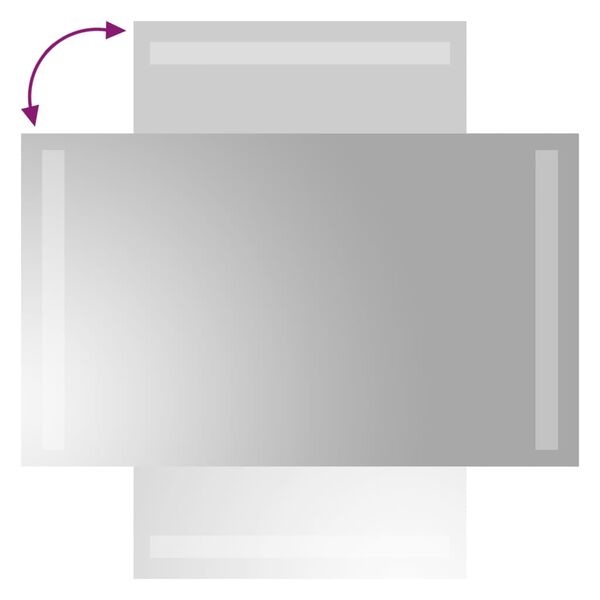 vidaXL Badkamerspiegel LED 30x50 cm