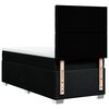 vidaXL Boxspring met matras stof zwart 90x190 cm