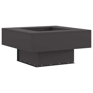 vidaXL Vuurkom Zwart 60 x 60 x 30 cm weervast staal