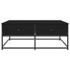 vidaXL Salontafel 100x99x40 cm bewerkt hout zwart