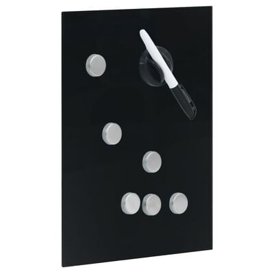 vidaXL Sleutelkast met magneetbord 30x20x4 cm zwart