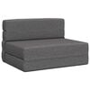 vidaXL Vouwbare Bankbed Lichtgrijs 100 x 80 x 60 cm Stof