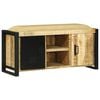 vidaXL Bank Kast Bruin 100 x 35 x 50 cm Massief mangohout