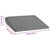 vidaXL Zitkussen Grijs