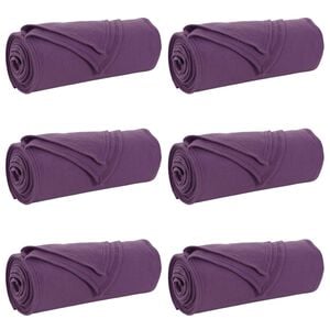 vidaXL Kleden 6 st Paars 200 x 150 cm 2.61 kg Fleece