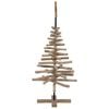 vidaXL Kerstboom met standaard Bruin 120 cm Massief teakhout