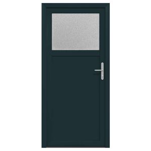 vidaXL Zij-ingangsdeur 88 x 198 cm PVC Antraciet