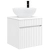 vidaXL Wandgemonteerde wastafelmeubel Wit 49 x 44,5 x 66,5 cm