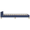 vidaXL Bedframe zonder matras 80x200 cm stof blauw