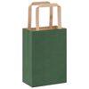 vidaXL Papieren zakken 250 st met hengsels 15x8x21 cm groen
