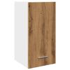 vidaXL Bovenkast Lyon 30x31x60 cm bewerkt hout artisanaal eikenkleur