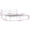vidaXL Bedframe zonder matras massief grenenhout wit 200x200 cm