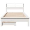 vidaXL Bed met boekenkast zonder matras grenenhout wit 75x190 cm
