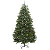 vidaXL Kunstkerstboom met 300 LED Groen 270 cm PVC en Metaal