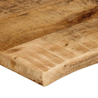 vidaXL Tafelblad met natuurlijke rand 120x60x2,5 cm massief mangohout