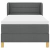 vidaXL Boxspringbed met matras Donkergrijs 100 x 200 cm Stof