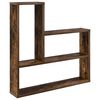 vidaXL Wandplank Gerookt eiken 60 x 11 x 60 cm Bewerkt hout