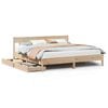 vidaXL Bedframe zonder matras massief grenenhout 200x200 cm