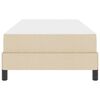 vidaXL Boxspringbed met matras Cr&egrave;me 90 x 200 cm Stof