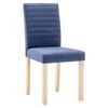 vidaXL Eetkamerstoelen 2 st stof blauw