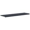 vidaXL Raamsokkel Antraciet met houten nerf 160 x 40 x 4,5 cm PVC