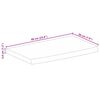 vidaXL Tafelblad met natuurlijke rand 60x20x3,8 cm massief mangohout