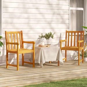 vidaXL Tuinstoelen 2 st Naturel Massief Acacia Hout
