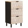 vidaXL Dressoir Witte Was Afwerking 40 x 33 x 75 cm Massief Mango Hout
