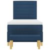 vidaXL Boxspring bed met matras met hoofdeinde Blauw 90 x 190 cm Stof