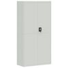 vidaXL Archiefkast 90x40x180 cm staal lichtgrijs