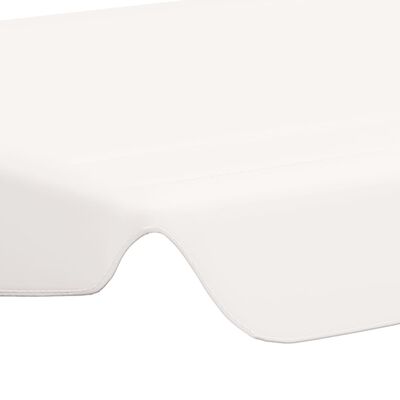 vidaXL Vervangingsluifel voor schommelbank 188/168x145/110 cm wit