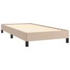 vidaXL Bedframe kunstleer cappuccinokleurig 90x190 cm