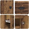 vidaXL Highboard met lade Oud Hout 70 x 35,5 x 67,5 cm Bewerkt hout