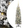 vidaXL Kunstkerstboom Groen 150 cm PVC en Staal en Kunststof