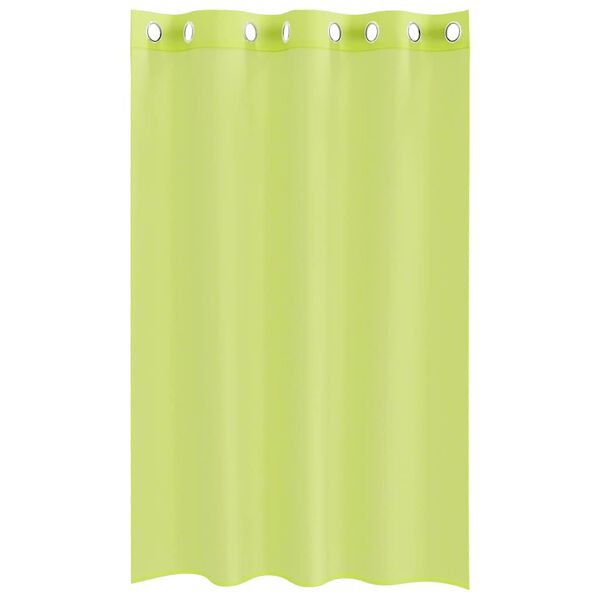 vidaXL Gordijnen voile met doorvoertules 2 st 140x175 cm appelgroen
