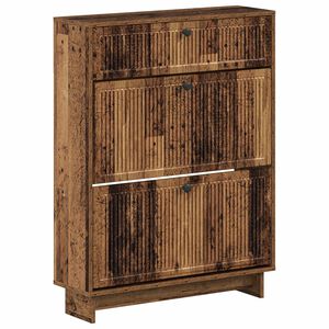 vidaXL Schoenenkast EDE 78 x 24 x 103 cm Bewerkt hout Oud hout