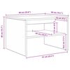 vidaXL Salontafel Oudhout 60 x 50 x 40 cm Bewerkt hout