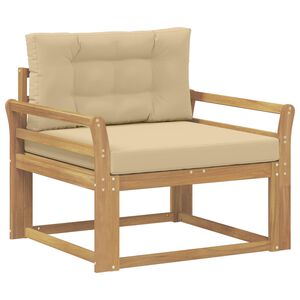 vidaXL Buiten Midden Sofa Polyester Wit