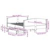 vidaXL Bedframe zonder matras massief grenenhout wit 120x190 cm