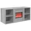 vidaXL Elektrische haard Grijs Sonoma 100 x 37 x 45,5 cm Bewerkt hout