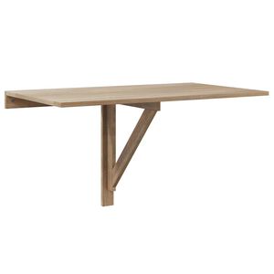 vidaXL Wandtafel inklapbaar 100x60 cm eikenkleurig