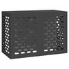vidaXL Airconditioner hoes Zwart 100 x 50 x 70 cm Staal