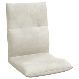 vidaXL Verstelbare vlo stoelen Cr&egrave;mekleurig Fluweel