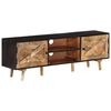 vidaXL Tv-meubel 140x30x46 cm ruw mangohout en massief acaciahout