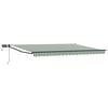 vidaXL Handbediende luifel met LED's Groen, Wit, Anthraciet 4,5 &times; 3 m