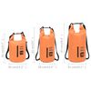 vidaXL Drybag met rits 15 L PVC oranje