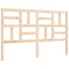 vidaXL Bedframe met hoofdbord massief hout
