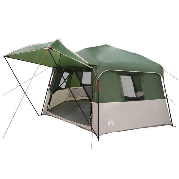 vidaXL Directe Tent met opslag ALTA Groen 458 x 458 x 230 cm Staal