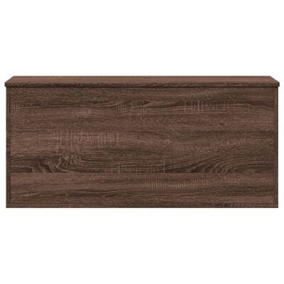 vidaXL Opbergbox 100x42x46 cm bewerkt hout bruin eikenkleurig