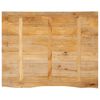 vidaXL Tafelblad met natuurlijke rand 100x80x3,8 cm massief mangohout